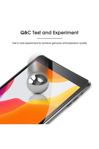 Ipad 7. Ve 8. Nesil 10.2 Inç Nano Kırılmaz Ekran Koruyucu Şeffaf Kırılmaz Cam Koruyucu Tam Uyumlu - 3