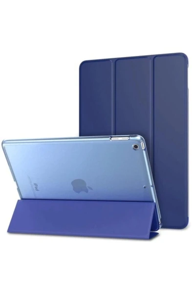 Apple Ipad 7. Nesil 10.2 Inç Tablet Için Smart Akıllı Standlı Kılıf Smart Cover  Lacivert