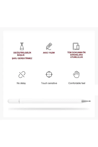 Dokunmatik Passive Stylus Kalem Tablet Telefon Bilgisayar Dokunmatik Kalemi - 6