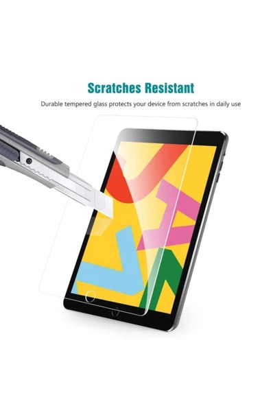 Ipad 7. Ve 8. Nesil 10.2 Inç Nano Kırılmaz Ekran Koruyucu Şeffaf Kırılmaz Cam Koruyucu Tam Uyumlu - 4