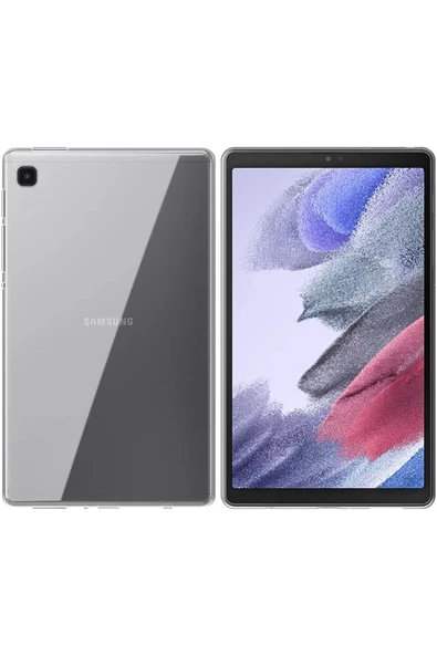 Samsung Galaxy Tab A7 Lite T220 - T225 Uyumlu Şeffaf Transparan Yumuşak Silikon Tablet Kılıfı