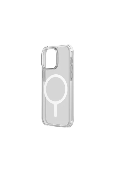 İphone 15 Pro Max Kılıf Combat Serisi Üç Katmanlı Magsafe Özellikli (MagClick™) Koruyucu Kapak  White - 3