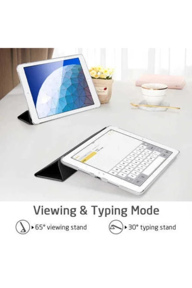 Apple Ipad 7. Nesil 10.2 Inç Tablet Için Smart Akıllı Standlı Kılıf Smart Cover  Mavi - 6
