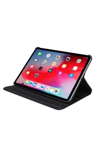 iPad Air 10.9 2020 (4.Nesil) Uyumlu 360 Derece Dönebilen Standlı Tablet Kılıf  Siyah