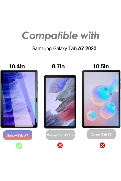 Samsung Galaxy T500 Tab A7 10.4 Inç Nano Kırılmaz Ekran Koruyucu Şeffaf Cam Koruyucu Tam Uyumlu - 2