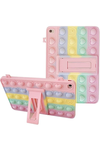 Ipad Air 11 10.9 Inç Air 4 5 6 2020 2022 2024 Uyumlu Çocuk Kılıf Stantlı Lucky Star Karakterli  ÇOK RENKLİ - 3