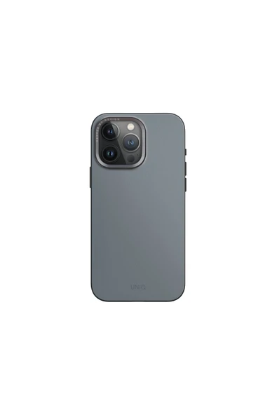 İphone 15 Pro Max Uyumlu Kılıf Lyden DS Serisi Vegan Deri Kaplama Magsafe Özellikli (MagClick™)  Blue Black - 2