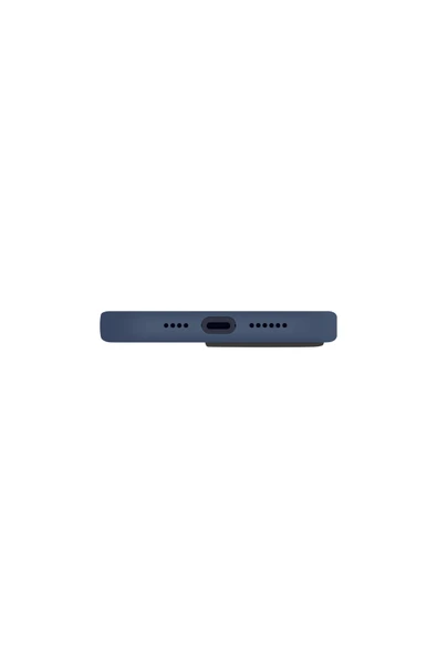 İphone 15 Pro Uyumlu Kılıf Lino Hue Serisi Magsafe Özellik (MAGCLİCK™) Hibrit Silikon (SİLİCORE™)  Deep Blue - 5