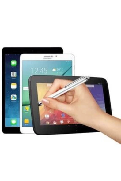 Apple Ipad Samsung Huawei Xiaomi Telefon Tablet Dokunmatik Kalemi  Gümüş