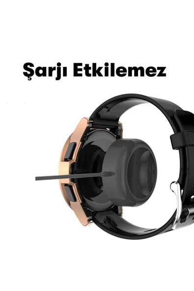 Samsung Galaxy Watch 5 40mm Uyumlu Kılıf Kasa Ve Ekran Koruyucu 360 Tam Koruma Kapak  ŞEFFAF - 3