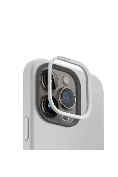 İphone 15 Pro Uyumlu Kılıf Lino Hue Serisi Magsafe Özellik (MAGCLİCK™) Hibrit Silikon (SİLİCORE™)  Chalk Grey - 2