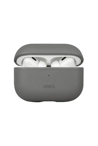 Airpods Pro 2 (2.NESİL) Kılıf Lyden Ds Serisi Vegan Deri Kaplama Kablosuz Şarj Destekli Uyumlu  Grey Black