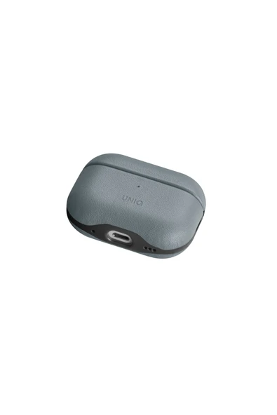 Airpods Pro 2 (2.NESİL) Kılıf Lyden Ds Serisi Vegan Deri Kaplama Kablosuz Şarj Destekli Uyumlu  Blue Black - 2
