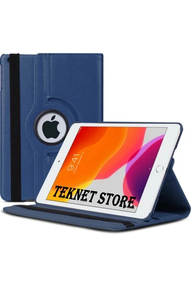 Ipad 5. 6. Nesil 2017 2018 9.7 Inc Tablet Uyumlu Standlı 360 Dönebilen Kılıf Kalem Ekran Koruyucu  Lacivert - 4
