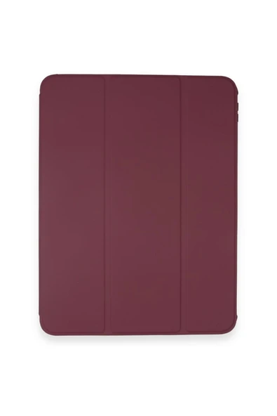 Apple Ipad 10. Nesil 10.9 2022 Kılıf Dönebilen Kapaklı Kalemlikli Arkası Şeffaf Standlı Kalem Yuvalı  Mürdüm - 5