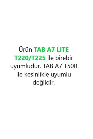 Samsung Galaxy Tab A7 Lite T220 8.7 Inç Tablet Standlı 360° Dönebilen Deri Kılıf Tam Koruma Deri  Mavi