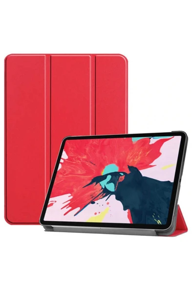 Apple Ipad Pro 11 2.nesil 2020 Smart Case A2228 A2068 A2230 A2231  Kırmızı