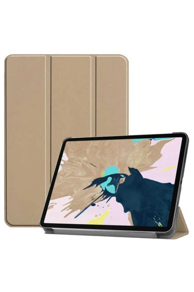 Apple Ipad Pro 11 2.nesil 2020 Smart Case A2228 A2068 A2230 A2231  Gold