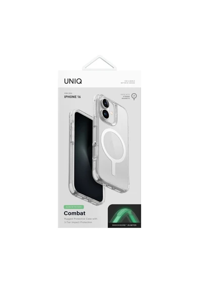 İphone 16 Plus Kılıf Combat Serisi Üç Katmanlı Magsafe Özellikli (MagClick™) Koruyucu Kılıf  Teal Green - 6