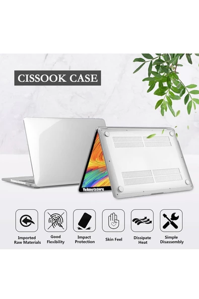 Apple Macbook Air 15 Inç M2-m3 Çip 2023/2024 A2941 A3114 Uyumlu Şeffaf Kılıf Koruyucu Kapak Parlak  Şeffaf - Resim 6