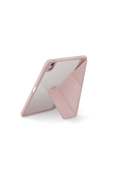 Ipad Air 11" 2024 M2 Çip Uyumlu Tablet Kılıf Moven Serisi Standlı Kalem Bölmeli Koruyucu  Pink - 2