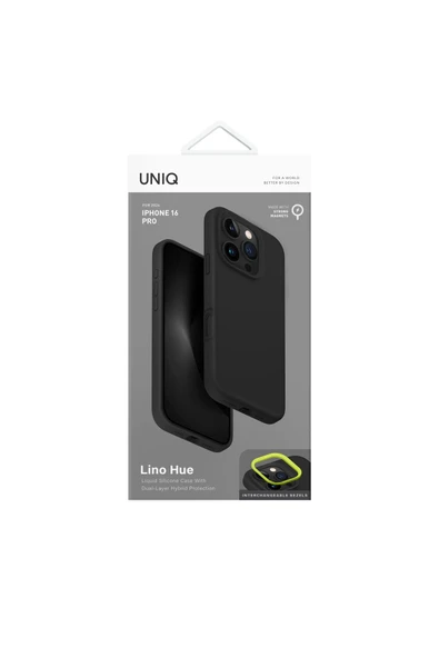 İphone 16 Pro Kılıf Lino Hue Serisi Magsafe Özellik (MagClick™) Hibrit Silikon (Silicore™) Koruyucu  Grey - 4