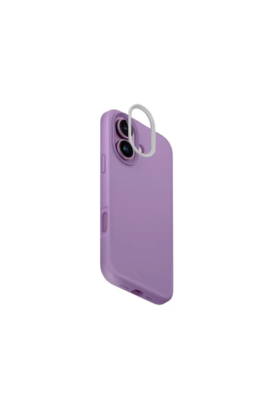 İphone 16 Lino Hue Serisi Magsafe Özellikli (MagClick™ ) Hibrit Silikon (Silicore™ ) Koruyucu Kılıf  Purple - 3