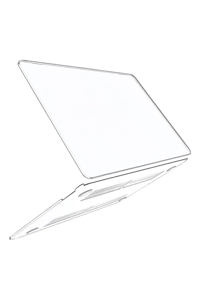 Apple Macbook Air 15 Inç M2-m3 Çip 2023/2024 A2941 A3114 Uyumlu Şeffaf Kılıf Koruyucu Kapak Parlak  Şeffaf ürün görseli 1