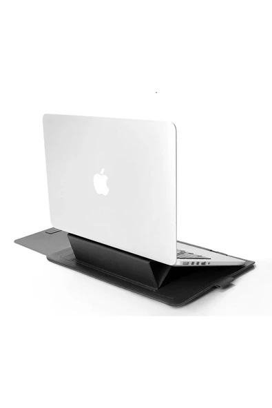 Macbook Air 13.6 Inç M2-M3-M4 Çip 2022/2024/2025 A2681 A3113 A3240 Kılıf Çanta Stand Mıknatıs Kapak  13 - 14,9 inç TABA - 5