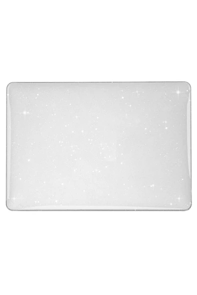 Apple Macbook Air 2024 15 Inç M3 Çip A3114 Uyumlu 360 Derece Parlak Simli Şeffaf Tam Korumalı Kılıf  SİMLİ - Resim 2