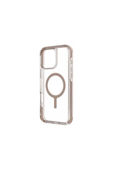 İphone 16 Pro Kılıf Combat Serisi Üç Katmanlı Magsafe Özellikli (MagClick™) Koruyucu Kılıf  Taupe Gold - 2