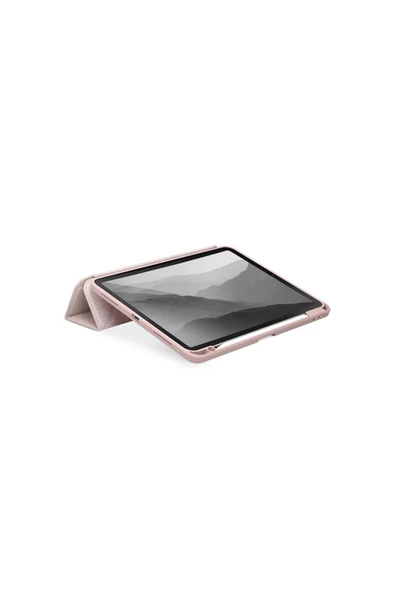 Ipad Air 11" 2024 M2 Çip Uyumlu Tablet Kılıf Moven Serisi Standlı Kalem Bölmeli Koruyucu  Pink - 3