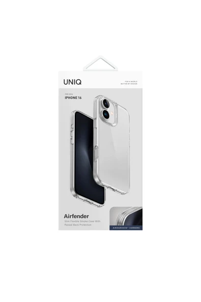 Iphone 16 Kılıf Air Fender Serisi (AİROGROOVE™) Koruyucu Şeffaf Kılıf  Clear - 3