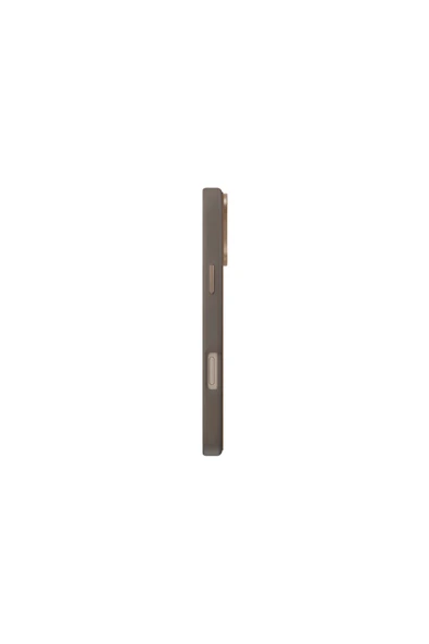 İphone 16 Pro Uyumlu Kılıf Lyden DS DualTone Serisi Vegan Deri Kaplama Magsafe Özellikli (MagClick™)  Natural Flint - 3