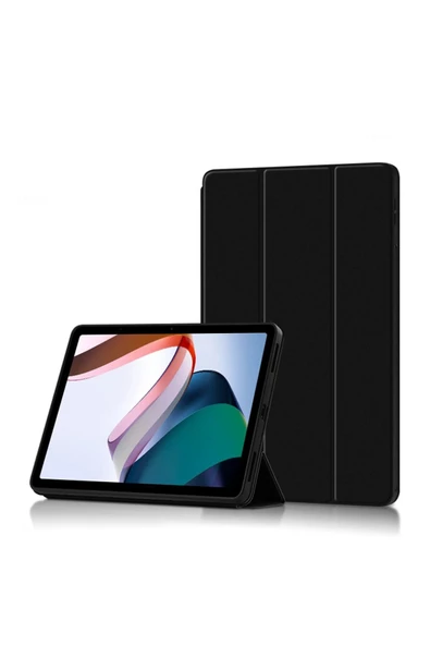 Xiaomi Redmi Pad 6gb 128gb 10.6" Tablet Uyumlu Flip Smart Standlı Akıllı Kılıf Smart Cover SİYAH
