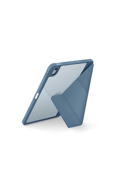 Ipad Air 11" 2024 M2 Çip Uyumlu Tablet Kılıf Moven Serisi Standlı Kalem Bölmeli Koruyucu  Stone Blue - 2