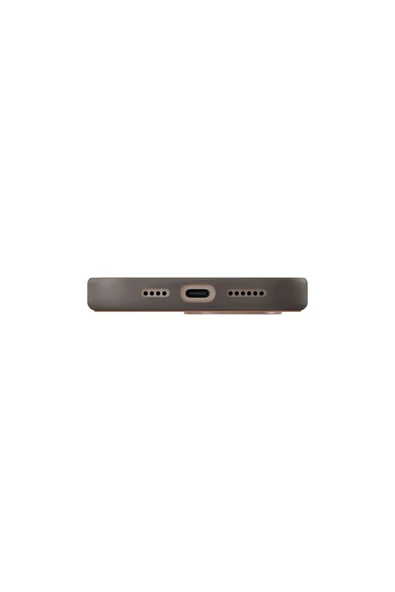 İphone 16 Pro Uyumlu Kılıf Lyden DS DualTone Serisi Vegan Deri Kaplama Magsafe Özellikli (MagClick™)  Natural Flint - 4