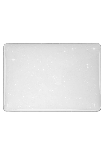 Apple Macbook Air M3 13.6 Inç 2024 M3 Çip A3113 Uyumlu Siyah Şeffaf Kılıf Koruyucu Sert Kapak Parlak  SİMLİ - 2