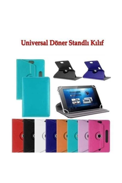 Alcatel 1t 10 2020 Smart 10 Inç Üniversal Uyumlu Standlı Tablet Kılıfı  Turkuaz - 2
