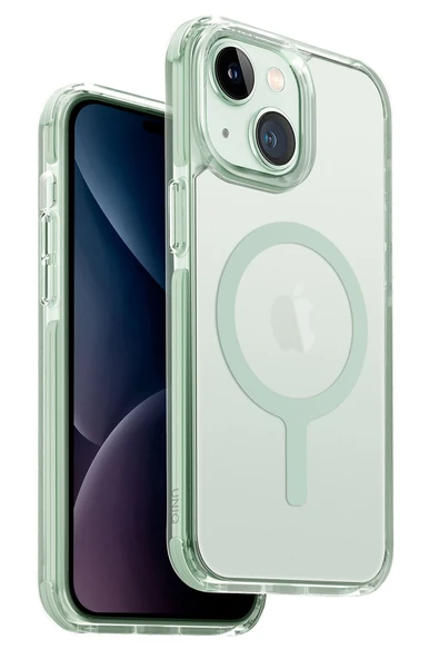 İphone 15 Kılıf Combat Serisi Üç Katmanlı Magsafe Özellikli (MagClick™) Koruyucu Kılıf  Mint Green - 1