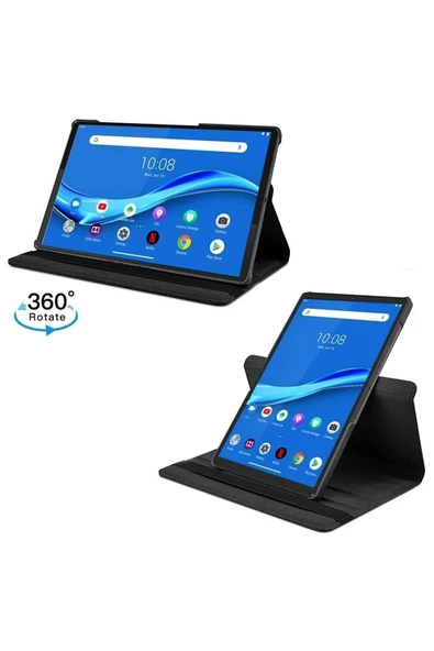 Lenovo Tab M10 Tb328fu Tablet Zaae0012tr Unisoc T610 Uyumlu 360 Dönen Tablet Kılıfı 3 Lü Set  siyah - Resim 3