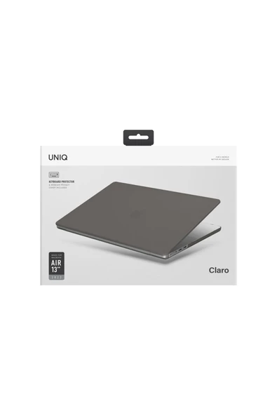 Apple Macbook Air 13.6 Inç M2-M3-M4 A2681 A3113 A3240 Uyumlu Kılıf Claro Mat Koruyucu Kapak  Grey - 7