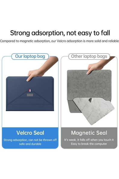 Macbook Pro Air 13 M1-m2 2020/2022 A2179-a2337-a2338-a2251-a2159-a1989-a1708 Deri Standlı Çanta  13 - 14,9 inç PEMBE - 5