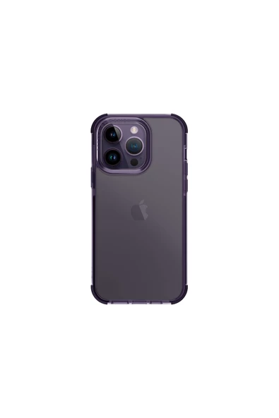 iPhone 14 Pro Max Kılıf Combat Serisi Üç Katmanlı Koruma ShockSorb™ Teknolojisi Koruyucu Kapak  Deep Purple