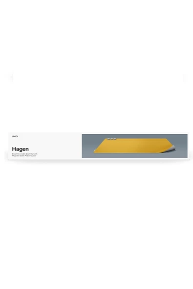 Masaüstü Düzenleyici Mat Hagen Serisi Vegan Deri Manyetik Kablo Düzenleyici Çift Renk Mouse Pad  Canary Grey - 5