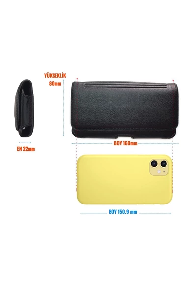 Iphone 11 Bel Kemer Kılıfı Iphone Xr Kemere Takılan Kılıf Kapaklı  Yan Kemer Kılıfı - 1