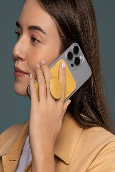Telefon Modelleri Ile Uyumlu Kartlık Flixa Serisi Manyetik Stand Olma Popsocket Özelliği  Black - 4