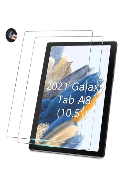 Samsung Galaxy Tab A8 10.5 (2021) Sm-x200 Uyumlu Kedi Kılıf Çocuk Kılıfı Askılı Standlı 3'lü Set  SİYAH