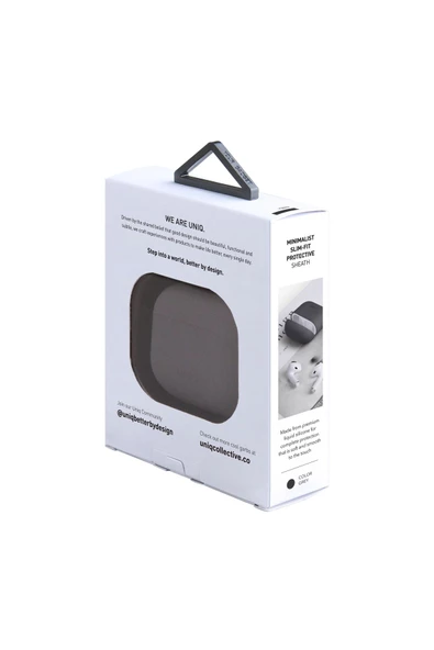 Airpods 4 (4. NESİL) Uyumlu Kılıf Lino Serisi Silikon Kablosuz Şarj Destekli Koruyucu  Grey - 6