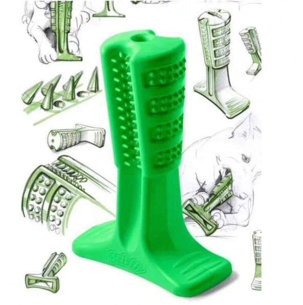 Köpek Diş Fırçası Isırma Aparatı dişlik kaşıma oyuncağı KüçükBoy - 2